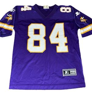 Vintage 90s STARTER Minnesota Vikings Randy Moss #84 Jersey